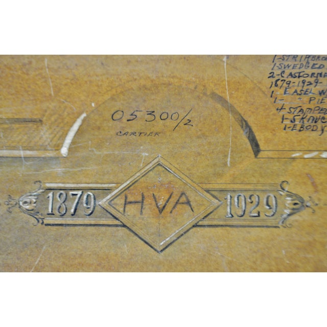 Art Deco Stein Hall and Company Plaque Design Drawing - Lacquered Paper ...