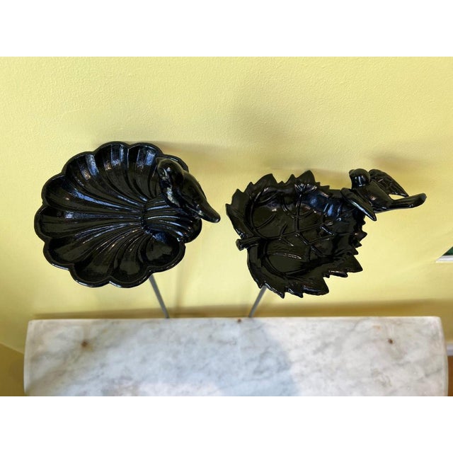 Victorian Cast Iron Free-Standing Bird Baths, Set of 2 For Sale - Image 3 of 5