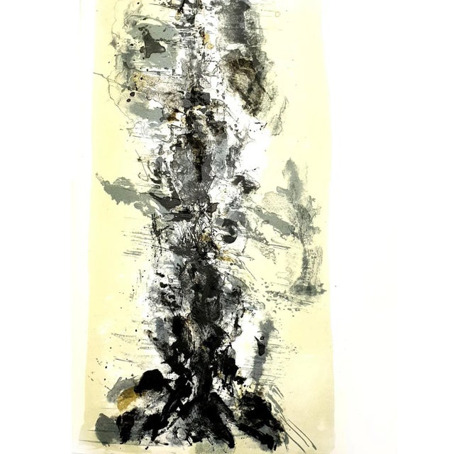 Zao Wou-ki - Original Lithograph - Abstract Composition 1962 For Sale - Image 6 of 6