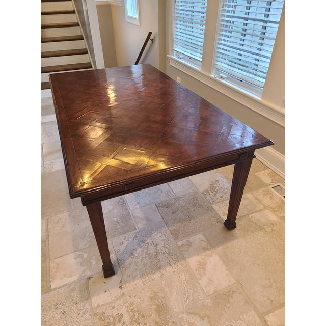 English Attributed Guy Chaddock Rectangular Dining Table From the Melrose Collection For Sale - Image 3 of 5