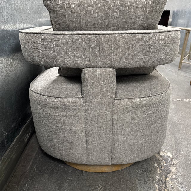 Textile Revelation by Uttermost Nixon Swivel Chairs, Pair For Sale - Image 7 of 12