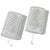 Silver German Structured Glass and Aluminum Wall Light Lamp by Hoffmeister, 1970s, Set of 2 For Sale - Image 8 of 8