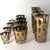 Mid-Century Modern Culver “Pisa” Crackle Gold 12-Piece Barware Set, Circa 1960 For Sale - Image 3 of 10