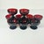 Red was an iconic color in the Art Deco era in American. This set of 9 hard-to-find Champagne Coupes are an excellent...