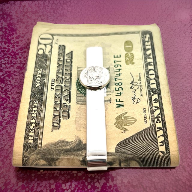 1990s Georg Jensen Estate Money Clip Tie Clip Silver For Sale In New York - Image 6 of 14