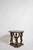 Monoxyl african pedestal round table, 1960s. Height: 52 cm - 20.47 in Diameter: 55 cm - 21.65 in