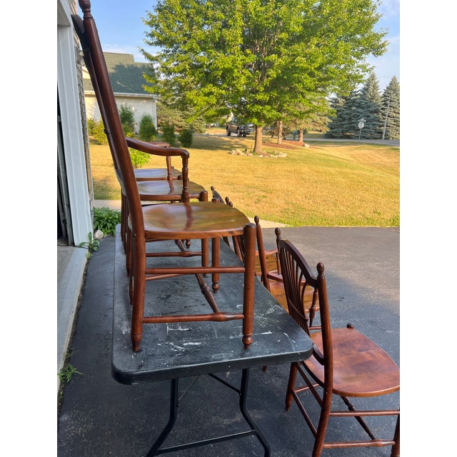 Vintage Nichols & Stone Dining Chairs Set of 6 Chairish