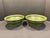 Asian Vintage Wooden Asian Decorative Bowls in Avocado Green - A Pair For Sale - Image 3 of 9