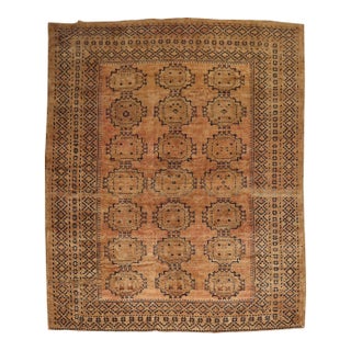 Early 20th Century Rustic Tribal Ersari Rug - 7'10" x 9'9" For Sale