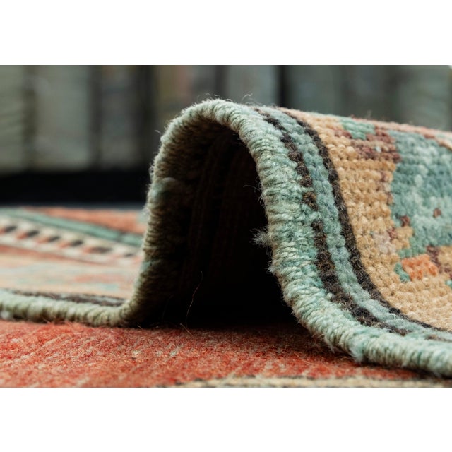 Textile Turkish Vintage Rug 4'8" x 6'10" #17982 For Sale - Image 7 of 8