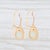 Modern New Nina Wynn Aquamarine Druzy Quartz Drop Earrings 18k Gold Hook Posts, Pair For Sale - Image 3 of 4