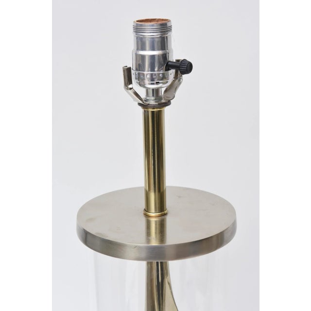 Laurel Lamp Company Vintage Laurel Lamp Co. Mixed Metal and Lucite Sculptural Table Lamps Mid Century Modern For Sale - Image 4 of 10