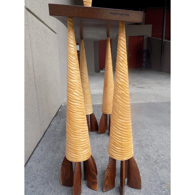 Wendell Castle 1986 Postmodern Wendell Castle Studio Console Table For Sale - Image 4 of 13