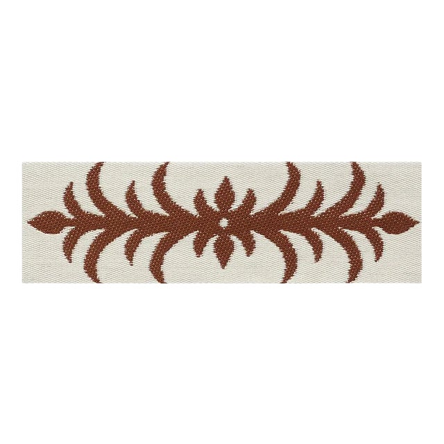 Sample - Schumacher X Celerie Kemble Acanthus Tape in Nutmeg For Sale