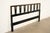 John Widdicomb John Widdicomb Mid-Century Hollywood Regency Black Lacquered and Gold Gilt King Size Headboard, Circa 1950s For Sale - Image 4 of 12