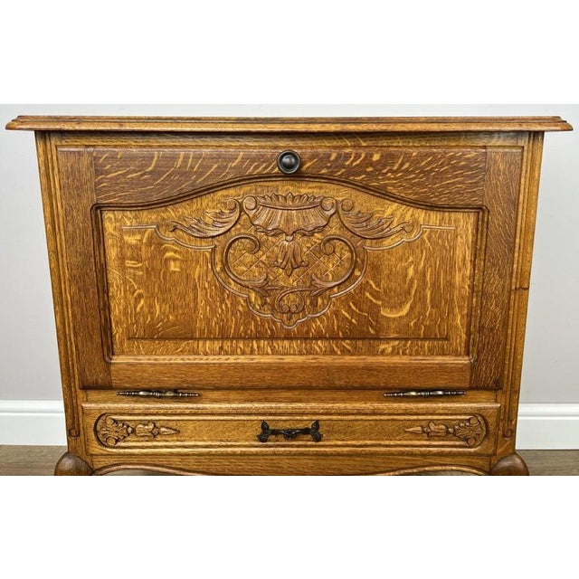 Vintage Louis XIV French Oak Sideboard For Sale - Image 5 of 13