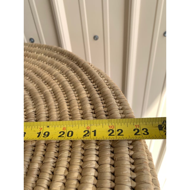 Beige Vintage Lidded Turkana Basket From Kenya - 18" Tall Floor Storage Bin For Sale - Image 8 of 11