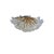 Vintage Glass and Gold-Plated Brass Ceiling Light, 1980s For Sale - Image 4 of 10