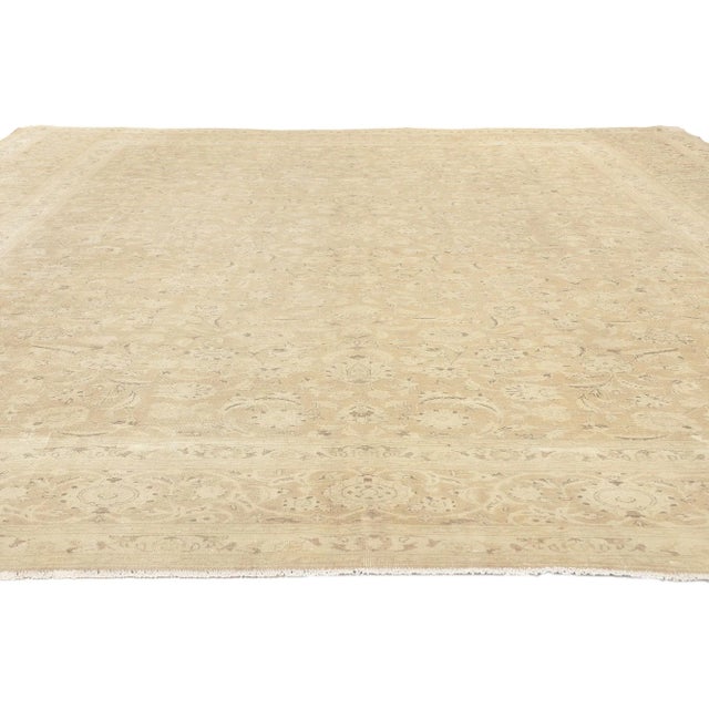 Neoclassical Mid 20th Century Vintage Persian Tabriz Rug W/Antebellum Charm - 09’11 X 12’10. For Sale - Image 3 of 9