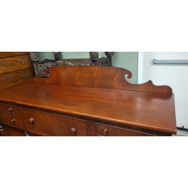 Wood Antique 1930s Drexel Americal Federal Style Sideboard For Sale - Image 7 of 18