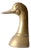 Mid-Century Brass Duck Bookend For Sale