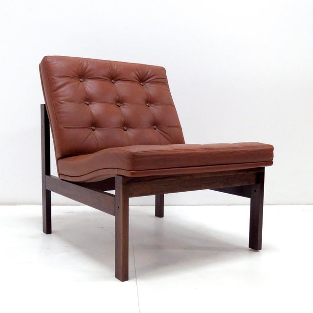 Ole Gjerlov-Knudsen & Torben Lind ‘Moduline’ Leather Seating Set, 1962 For Sale - Image 9 of 10