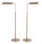 Pair of Casella Bronze Adjustable Pharmacy Floor Lamps For Sale