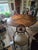 1960s Custom Burton Ching English Mahogany Dining Table – 60" Round / 84" Extended – Original $20,000 Commission For Sale - Image 16 of 17