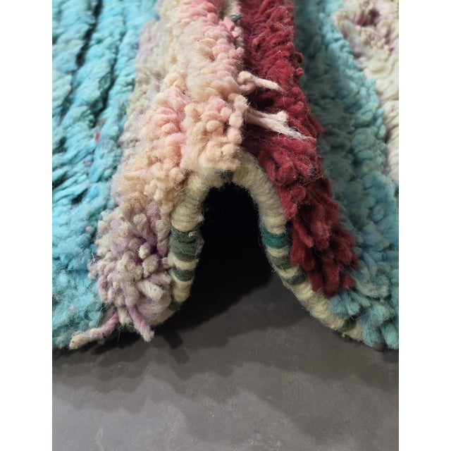 Tribal Handwoven Berber Boujad Rug - 8.5 X 7 Ft For Sale - Image 3 of 8