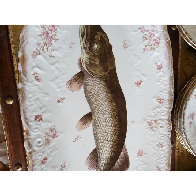 Late 19th Century Antique European Fish Set For Sale - Image 5 of 12
