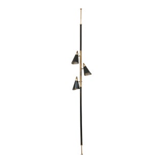 Mid Century Telescoping Cone Pole Light Floor Lamp For Sale