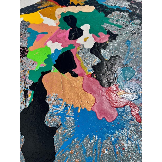 Abstract Expressionism Ronald Davis, Large Color California Abstract Expressionist Copolymer Vinyl Painting Ron Davis, 1983 For Sale - Image 3 of 18