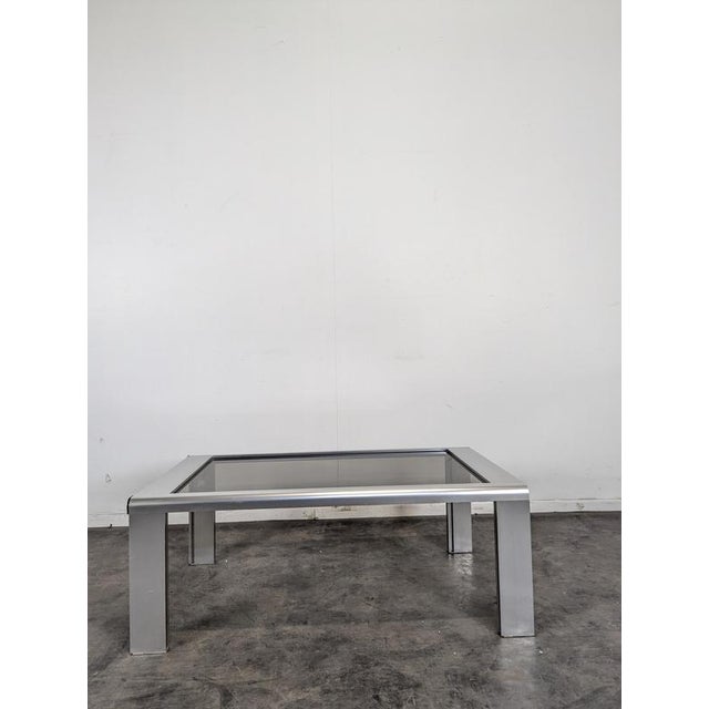 Vintage Space Age Coffee Table in Chrome, 1970s, in Very Good conditions. Designed 1970 to 1979