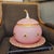 Napoleon III Pumpkin-Shaped Pink Opaline Glass Punch Bowl from Baccarat, France, 1890s For Sale - Image 3 of 18