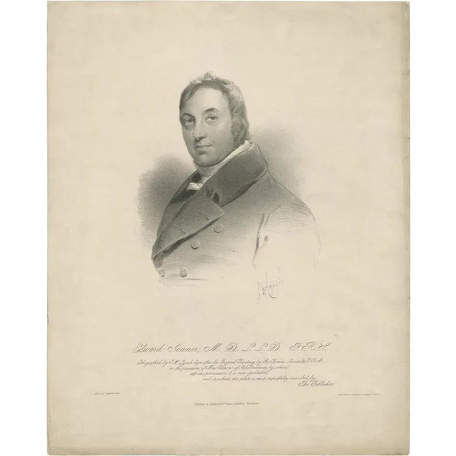 Charles Heald Thomas, Portrait of Edward Jenner, 1827, Print For Sale - Image 6 of 6