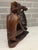 Large 8.5" Mid-Century Balinese Teak Cockfighter With Tripple-Rooster Openwork Cage Masterwork For Sale In Phoenix - Image 6 of 12
