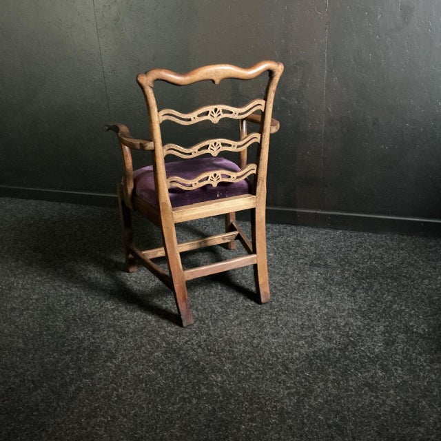 Georgian Mahogany Ladderback Chairs, 1790, Set of 8 For Sale - Image 3 of 9