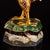 Gilt Bronze Cloisonné Enamel Rooster Figure on Tiered Base For Sale - Image 9 of 10