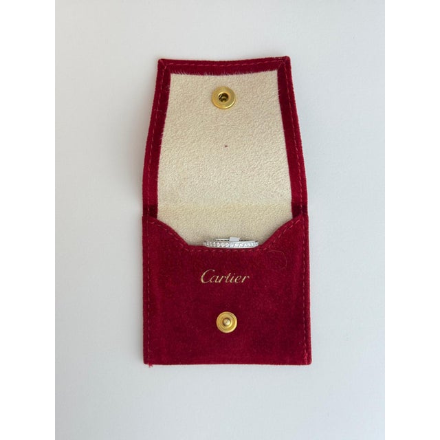 Traditional Cartier Ballerine Platinum Diamond Eternity Band, Size 7.5 For Sale - Image 3 of 6