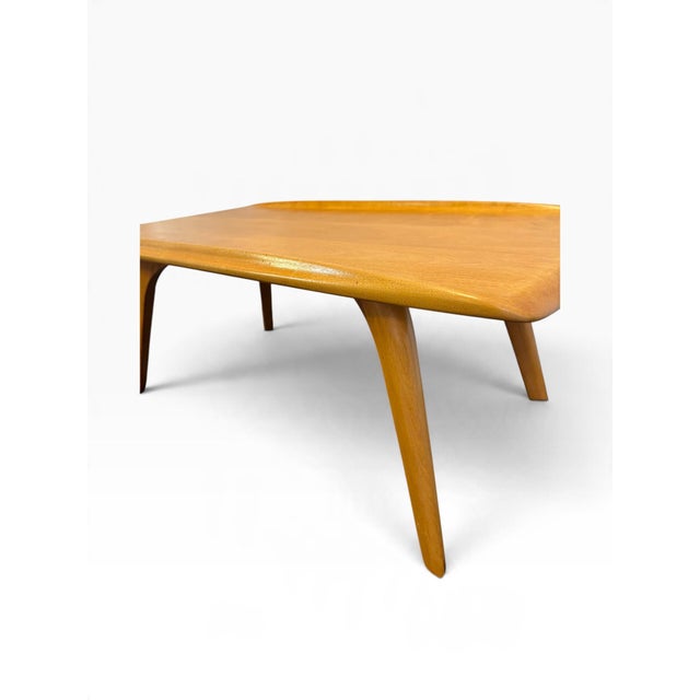Mid-Century Modern Vintage MCM Authentic Heywood-Wakefield 319-G Champagne Coffee Table Signed For Sale - Image 3 of 12