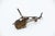 Helicopter Miniature in Golden Silver For Sale - Image 3 of 4