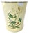 Vintage Tole Botanical Floral Waste Cachepot For Sale