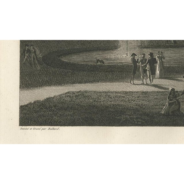 Louis-Pierre Baltard, View of the Cascades at Saint-Cloud, 1803, Engraving For Sale - Image 6 of 9