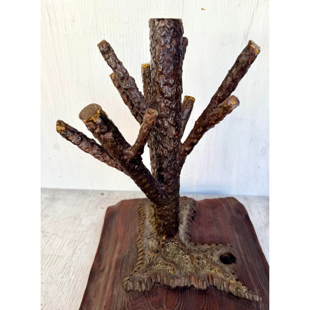 20th C. Mid Century Modern Brutalist Brutal Steel Tree Sculpture Lamp Body For Sale - Image 4 of 11
