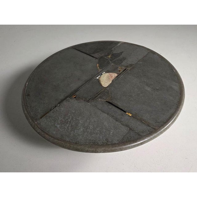 Slate Stone Mosaic Coffee Table from Paul Kingma, 1994 For Sale - Image 3 of 8