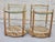 Wood Pair of 1980s Zebrawood & Glass Two-Tier Side Tables / Bar Carts For Sale - Image 7 of 9