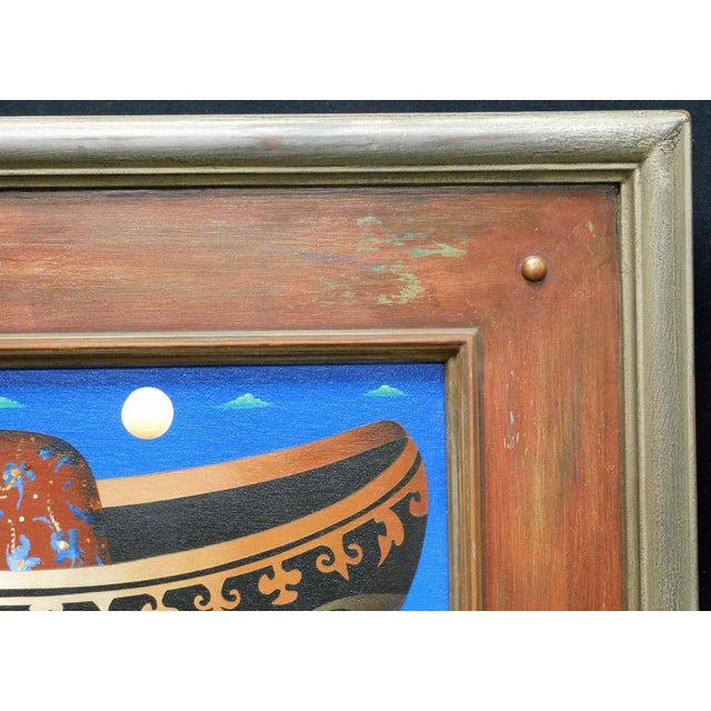 Textile Anton Arkhipov "Patron Ii" Original Oil on Canvas Original Artist Framed For Sale - Image 7 of 9