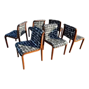 Set of 6 Bill Stephens Chairs for Knoll