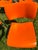 Orange Set of 6 David Rowland 40/4 Chairs Orange Metal Seat Mid Century Stack Chairs Steel Frame For Sale - Image 8 of 15