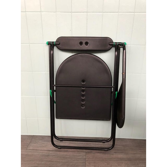 Vintage Italian Flap Chairs by Paolo Parigi, 1980s, Set of 3 For Sale - Image 14 of 18